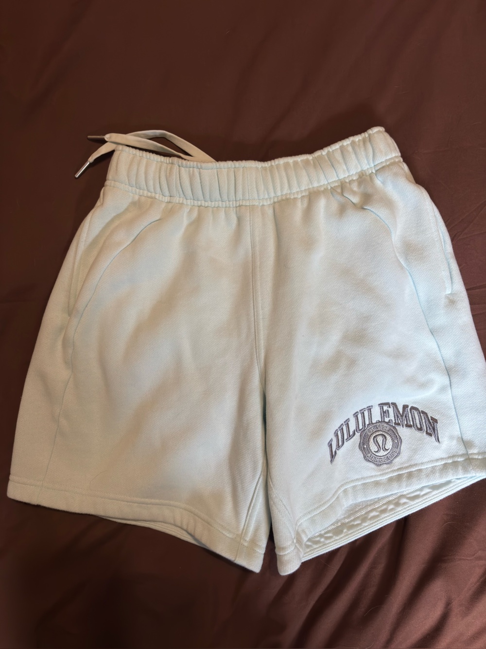 lululemon athletica light mint green athletic shorts